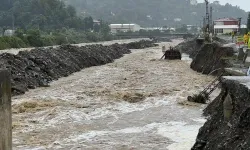 Artvin Arhavi'de su baskınları ve Hopa'da heyelan meydana geldi