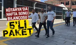 Kütahya'da narkotiğin hafta sonu bilançosu