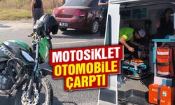 Kütahya’da motosiklet otomobile çarptı, 1 yaralı