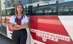 İzmir'de kadın şoför yangını söndürdü