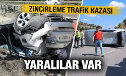 Kütahya’da zincirleme trafik kazası, yaralılar var