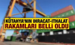 Kütahya’nın ihracat ve ithalat rakamları açıklandı 