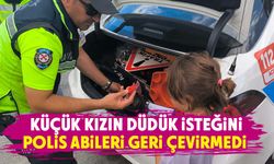 Kütahya’da küçük kız ile polisin gülümseten diyaloğu