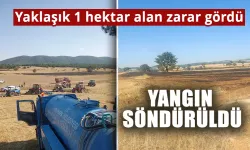 Kütahya'da ormanlık alana sıçrayan yangın söndürüldü