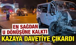 Kütahya’da ticari araç traktörle çarpıştı, 1 yaralı