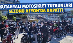 Kütahyalı motosiklet tutkunları sezonu kapattı