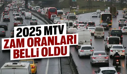 2025 Motorlu Taşıtlar Vergisi zam oranı belli oldu