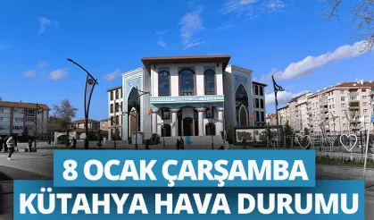 8 Ocak Çarşamba Kütahya hava durumu