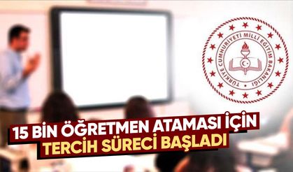 15 bin öğretmen için tercih süreci başladı