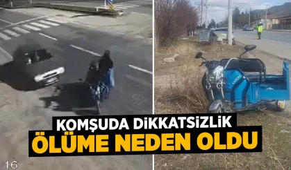 Afyonkarahisar’da otomobil elektrikli motosiklete çarptı: 1 ölü