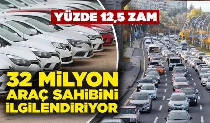 Milyonlarca sürücüyü ilgilendiren zam