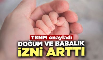 TBMM’de kabul edildi: Doğum izni süreleri artırılıyor