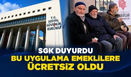 Bu uygulama artık emeklilere ücretsiz