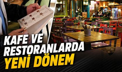 Kafe ve restoran menülerinde yeni dönem başlıyor
