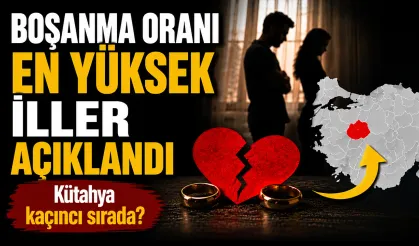 Türkiye'de en fazla boşanmanın yaşandığı iller açıklandı