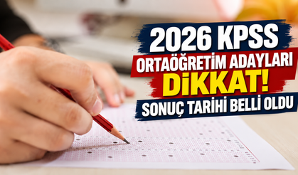 2026 KPSS ortaöğretim sonuçları ne zaman açıklanacak?