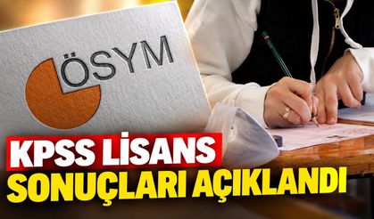 KPSS Lisans sonuçları açıklandı