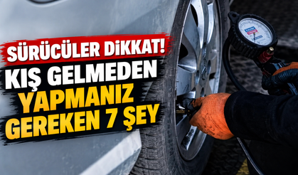 Sürücülere kış öncesi araç bakımı uyarısı