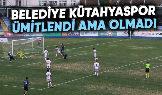 Belediye Kütahyaspor evinde istediğini alamadı