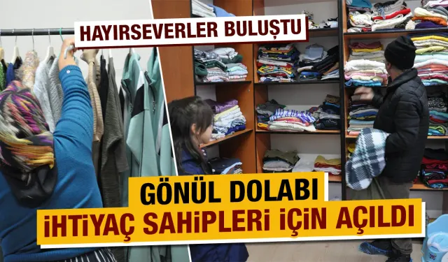 Kütahya’da ihtiyaç sahipleri için “Gönül Dolabı” açıldı