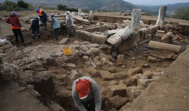 Hyllarima Antik Kenti'nde ilk anıtsal çeşme binası keşfedildi