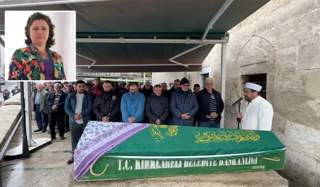 Kırklareli'nde eşi tarafından baltayla öldürülen kadın defnedildi