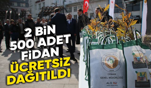 Kütahya’da 2 bin 500 fidan vatandaşlara dağıtıldı