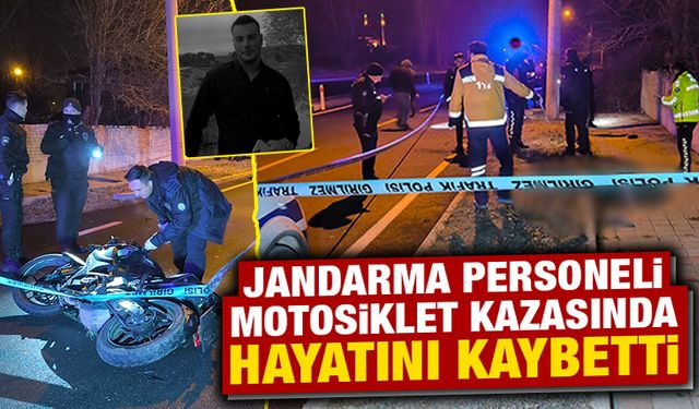 Kütahya'da devrilen motosikletin sürücüsü öldü