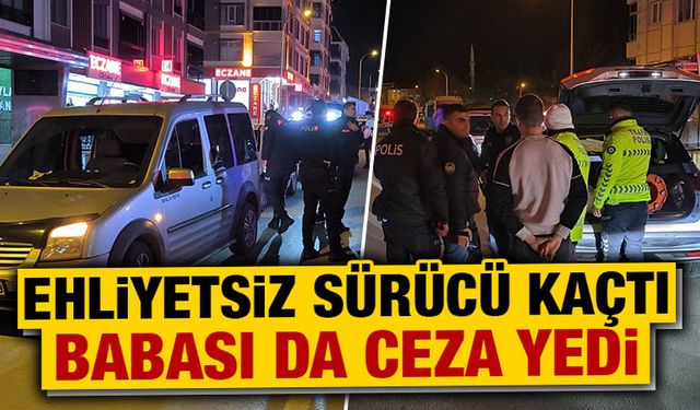 Kütahya’da ehliyetsiz sürücü ‘dur’madı ama yakalandı