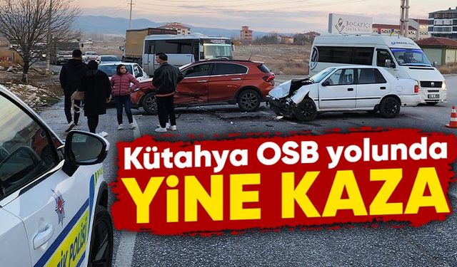 Kütahya'da OSB yolunda yine yaralamalı kaza