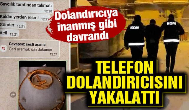 Kütahya'da telefon dolandırıcısı suçüstü yakalandı