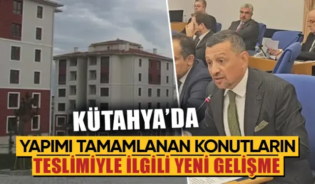 Kütahya'da yapımı tamamlanan konutlar teslim edilecek