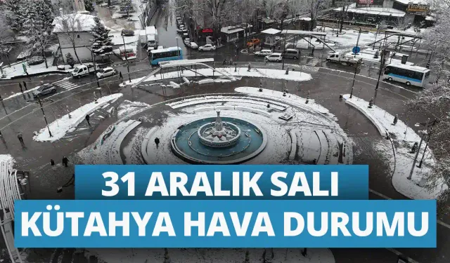 31 Aralık Salı Kütahya hava durumu