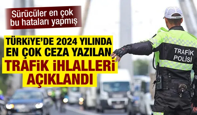 2024’te trafik kuralları ihlallerine rekor sayıda işlem