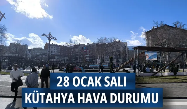 28 Ocak Salı Kütahya hava durumu