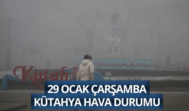 29 Ocak Çarşamba Kütahya hava durumu