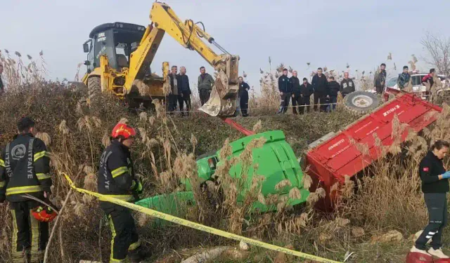 Denizli'de traktör devrildi, sürücü hayatını kaybetti