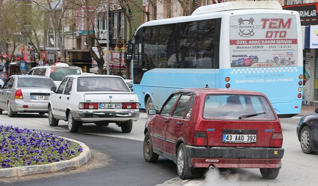 Kütahya’da araç sayısında artış sürüyor