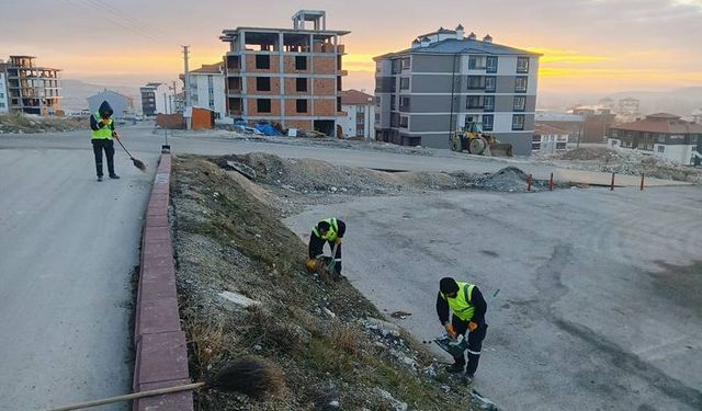 Kütahya’da Zafertepe Mahallesi’nde bayram temizliği