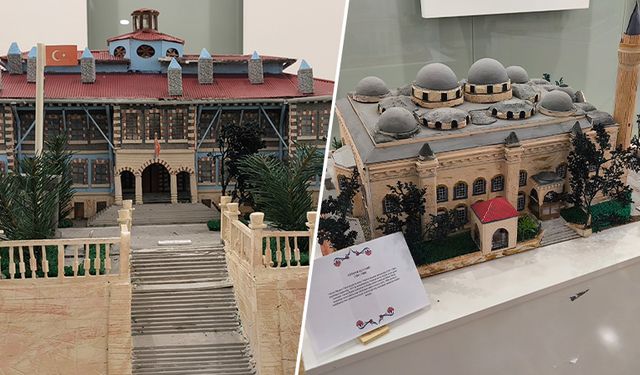 Kütahya’nın simgelerinin maketleri sergilendi