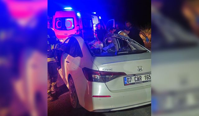 Denizli'de otomobilin ata çarpması sonucu 1 kişi öldü, 1 kişi yaralandı