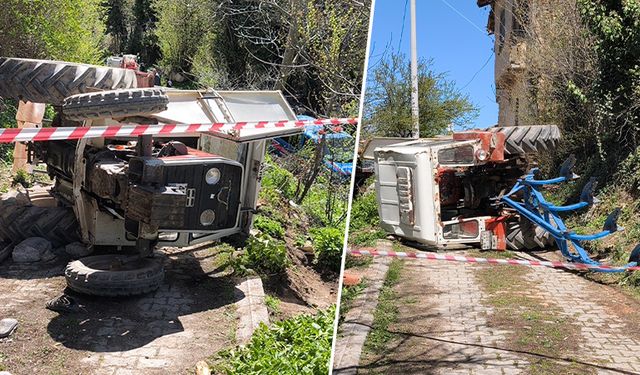 Kütahya'da devrilen traktörün altında kalan çiftçi öldü