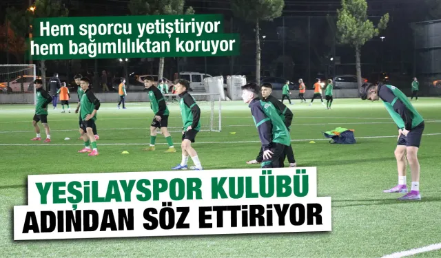Kütahya'da Yeşilayspor gençleri sporla bağımlılıktan koruyor