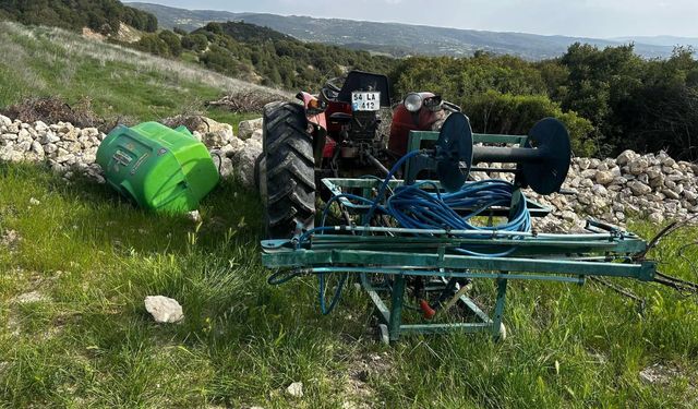 Uşak’ta traktör kazasında 1 kişi ağır yaralandı