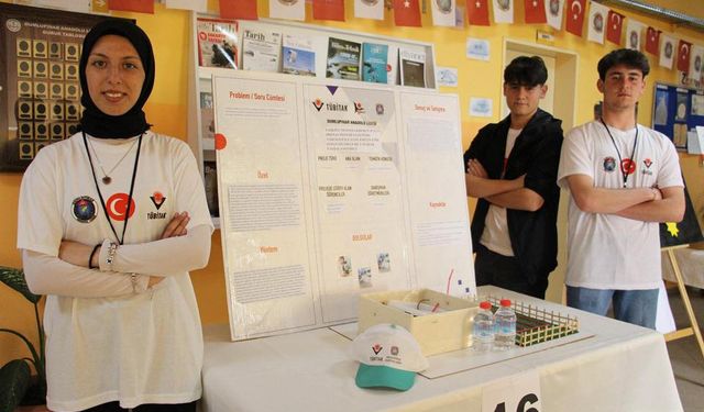 Dumlupınar Anadolu Lisesi’nde TÜBİTAK Bilim Fuarı ilgi gördü
