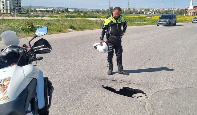Kütahya'da yoldaki çökme faciaya neden olacaktı