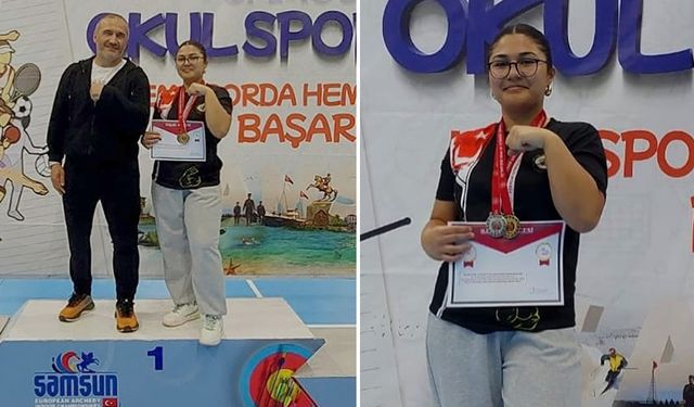Tavşanlı Belediyesi Spor Kulübü Sporcusu Rümeysa’dan çifte madalya başarısı