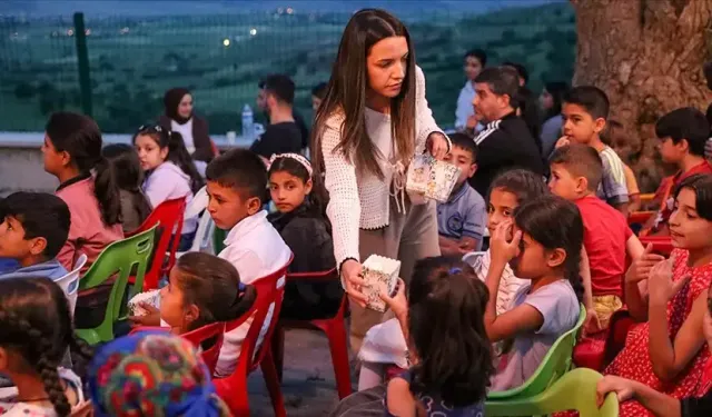 Açık havada ilk kez sinema heyecanı yaşandı