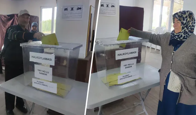 Kütahya’da bir köy mahalle olmak için sandığa gitti