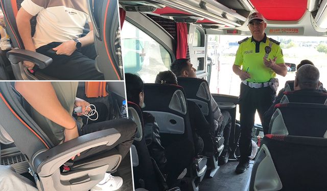 Kütahya’da polis ekiplerinden “emniyet kemeri” uyarısı